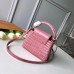Louis Vuitton Crocodilien Brillant Capucines Mini Bag N95003 Rose Tourmaline