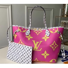 Louis Vuitton Monogram Canvas Neverfull MM Tote Bag M44588 Pink/Lilac 2019