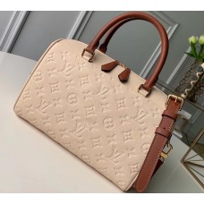 Louis Vuitton Monogram Empreinte Speedy Bandouliere 30 Bag Creme Caramel 2019