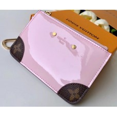 Louis Vuitton Vernis Miroir Patent Leather Venice Key Pouch Bag M63853 Rose Ballerine Pink 2019