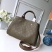 Louis Vuitton Monogram Empreinte Leather Montaigne MM Bag M43660 Kaki Fango