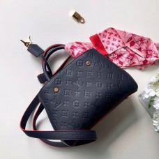 Louis Vuitton Monogram Empreinte Leather Montaigne BB Bag M42747 Marine rouge