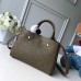 Louis Vuitton Monogram Empreinte Leather Montaigne BB Bag Kaki Fango