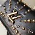 Louis Vuitton Epi Leather and Flower Studs Twist MM Bag M52510 Black 2019