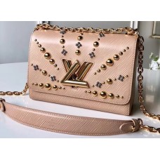 Louis Vuitton Epi Leather and Flower Studs Twist MM Bag M52730 Galet 2019