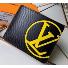 Louis Vuitton Epi Leather Bright-colored LV Multiple Wallet M67907 Black 2019