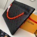 Louis Vuitton Taurillon Monogram A4 Pouch Bag M67461 Black 2019