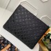 Louis Vuitton Taurillon Monogram A4 Pouch Bag M67461 Black 2019