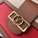 Louis Vuitton Taurillon Leather Dauphine MM Bag M53830 Beige/Red 2019