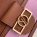 Louis Vuitton Taurillon Leather Mini Dauphine Bag M53805 Brown/Pink 2019