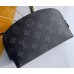 Louis Vuitton Cosmetic Pouch PM Bag Monogram Eclipse Canvas