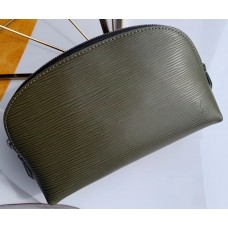 Louis Vuitton Cosmetic Pouch PM Bag Epi Leather Army Green