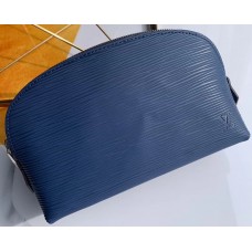 Louis Vuitton Cosmetic Pouch PM Bag Epi Leather Indigo M40638