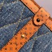 Louis Vuitton Malletage-quilted Trunk Clutch Bag M55047 Denim Raw Blue 2019