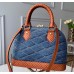 Louis Vuitton Malletage-quilted Alma BB Bag M55048 Denim Raw Blue 2019