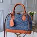 Louis Vuitton Malletage-quilted Alma BB Bag M55048 Denim Raw Blue 2019