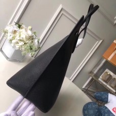 Louis Vuitton Soft Calfskin Lockme Go Tote Bag M55028 Black 2019