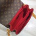 Louis Vuitton Braided Handle Monogram Canvas Pochette Metis Bag M43984 Red 2019