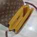 Louis Vuitton Braided Handle Monogram Canvas Pochette Metis Bag M44668 Yellow 2019