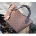 Louis Vuitton Braided Handle Mahina leather Hina PM Bag M53938 Magnolia 2019