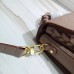 Louis Vuitton Braided Handle Monogram Empreinte Pochette Metis Bag M43941 Vison 2019