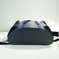 Louis Vuitton Epi Patchwork Christopher PM Backpack Bag Black/Blue