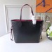 Louis Vuitton Original Quality Epi Neverfull MM Bag M54185 Noir/Fuchsia