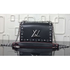 Louis Vuitton Studs And Eyelets Epi Leather Twist PM Bag Noir 2018