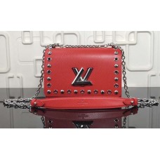 Louis Vuitton Studs And Eyelets Epi Leather Twist MM Bag M54269 Coquelicot 2018