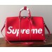 Louis Vuitton Epi Leather Keepall 45 Bag Supreme Red 2018