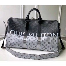 Louis Vuitton Keepall 50 Bag Monogram Other Canvas Split Silver M43817 2018