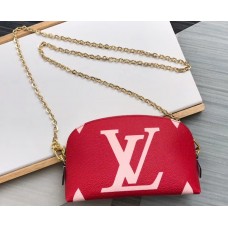 Louis Vuitton Pochette Cosmetique Cosme XL Bag with Chain M67694 Rouge