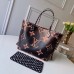 Louis Vuitton Animal Prints Monogram Canvas Neverfull MM Tote Bag M44676 Black/Brown 2019