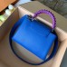 Louis Vuitton Capucines BB Bag Braided Handle and Strap M55236 Blue