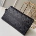 Louis Vuitton Monogram Empreinte Triangle Shaped Messenger Bag M54330 Black 2019