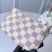 Louis Vuitton Damier Azur Canvas Mini Pochette Accessoires Bag Brids Print N64451