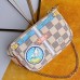 Louis Vuitton Damier Azur Canvas Mini Pochette Accessoires Bag Trunks N61005