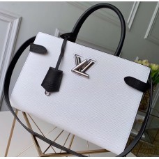 Louis Vuitton Epi Leather Twist Tote Bag M53396 White