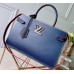 Louis Vuitton Epi Leather Twist Tote Bag M54980 Indigo