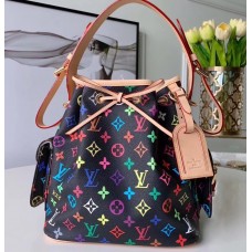 Louis Vuitton Vintage Monogram Canvas NeoNoe Bag M42229 Black/Multicolor