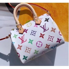 Louis Vuitton Vintage Monogram Canvas Nano Speedy Bag M61252 White/Multicolor