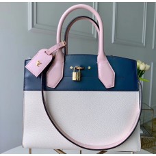 Louis Vuitton City Steamer MM Tote Bag M55178 Blue/White/Pink