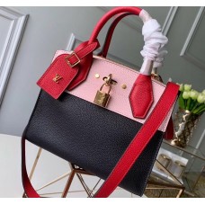 Louis Vuitton City Steamer Mini Tote Bag Black/Pink/Red