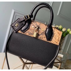 Louis Vuitton City Steamer Mini Tote Bag N96097 Python/Black