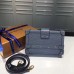 Louis Vuitton Epi Leather Petite Malle Bag denim blue m50016