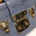Louis Vuitton Epi Leather Petite Malle Bag denim blue m50016