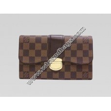 LOUIS VUITTON DAMIER EBENE CANVAS SISTINA WALLET