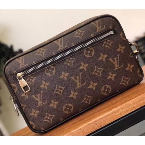 Louis Vuitton M42838 Monogram Canvas Pochette Kasai Macassar