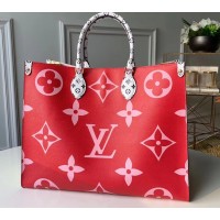 Louis Vuitton Monogram Canvas Onthego Tote Bag M44569 Rouge 2019