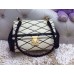 Louis Vuitton Black Losange Flap Bag in white